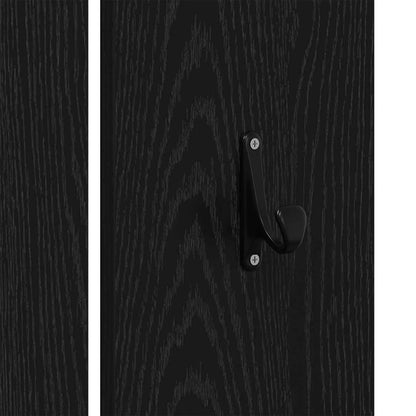 Hallway Furniture Set 3 pcs Black oak 80 x 31 x 40 cm