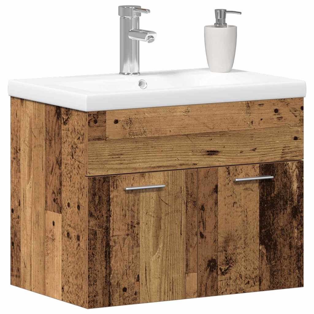 Cabinet Set Wall-mounted 2 pcs Engineered Wood