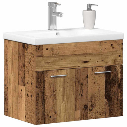 Cabinet Set Wall-mounted 2 pcs Engineered Wood