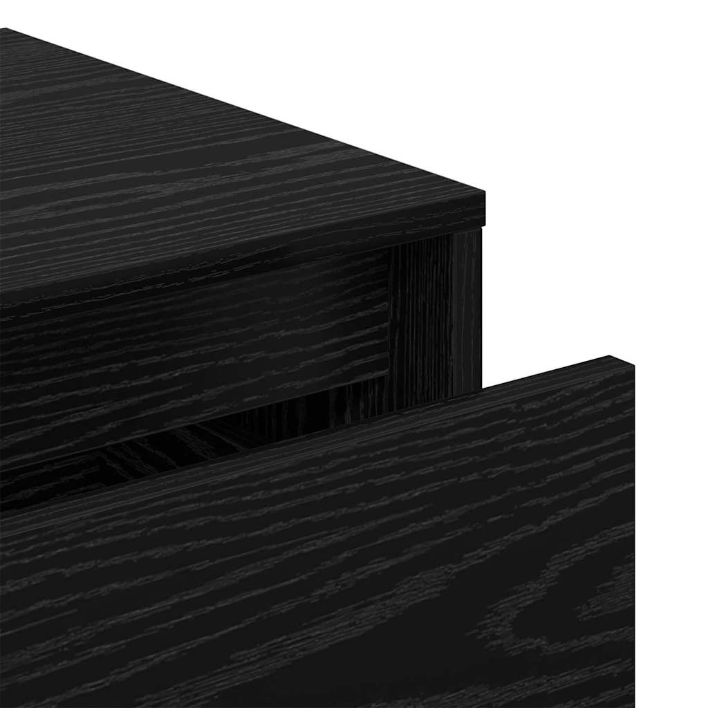 Hallway Furniture Set 6 pcs Black oak 80 x 31 x 40 cm