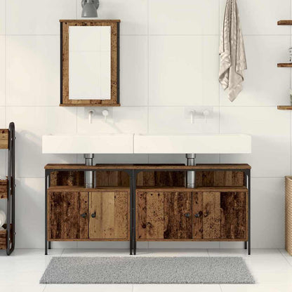 Bathroom Vanity Units with Storage 3 pcs Brown 80 x 30 x 60 cm