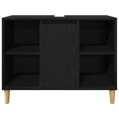 Bathroom Furniture Set with Storage 3 pcs Black 60 x 30 x 60 cm