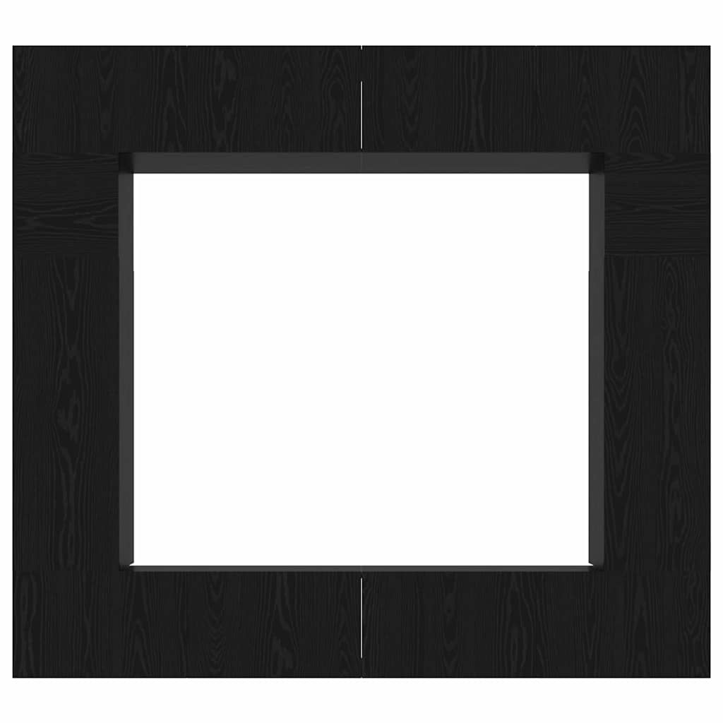 TV Cabinet Set 8 pcs Black oak 100 x 30 x 30 cm Engineered wood