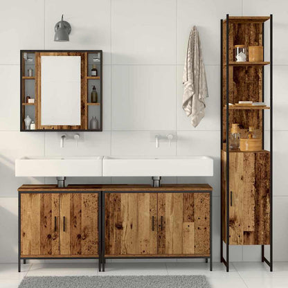 Bathroom Furniture Set Other 4 pcs Brown 33 x 33 x 185.5 cm