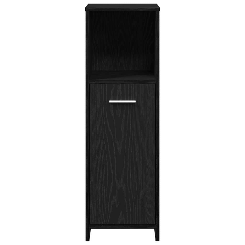 Bathroom Furniture Set 4 pcs Black Oak 30 x 30 x 183.5 cm
