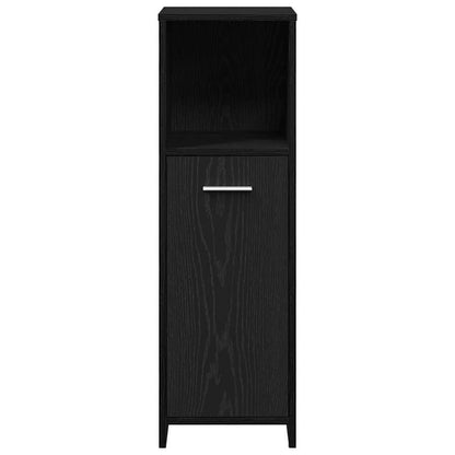 Bathroom Furniture Set 4 pcs Black Oak 30 x 30 x 183.5 cm