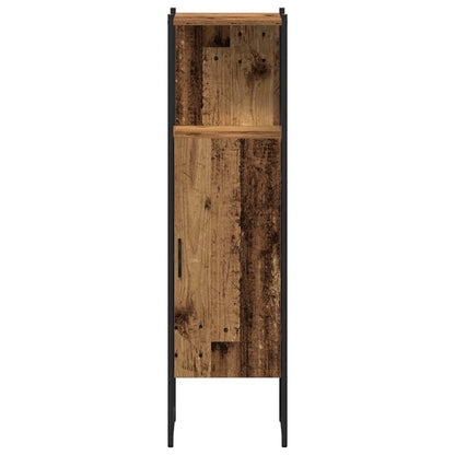 Bathroom Furniture Set 4 pcs Old wood 33 x 33 x 185.5 cm