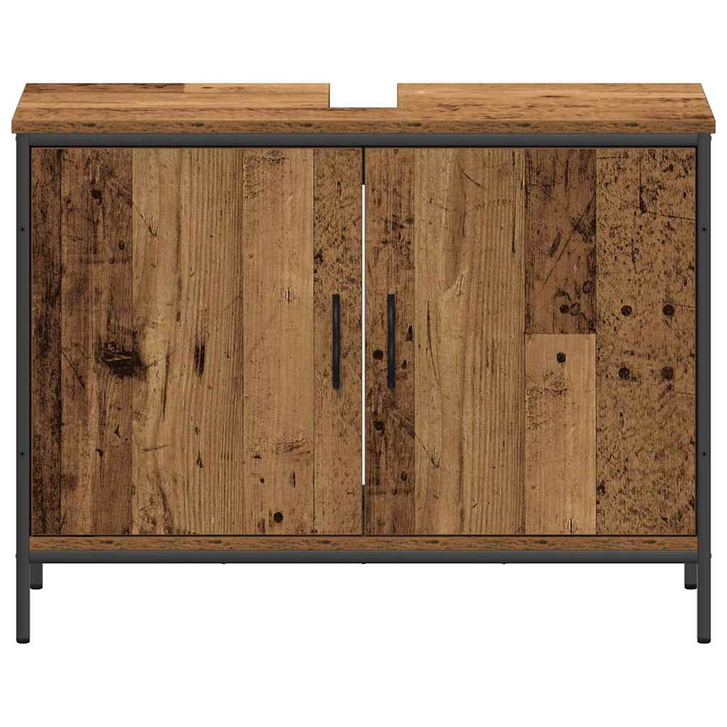 Bathroom Furniture Set with Door 4 pcs Brown 33 x 33 x 185.5 cm