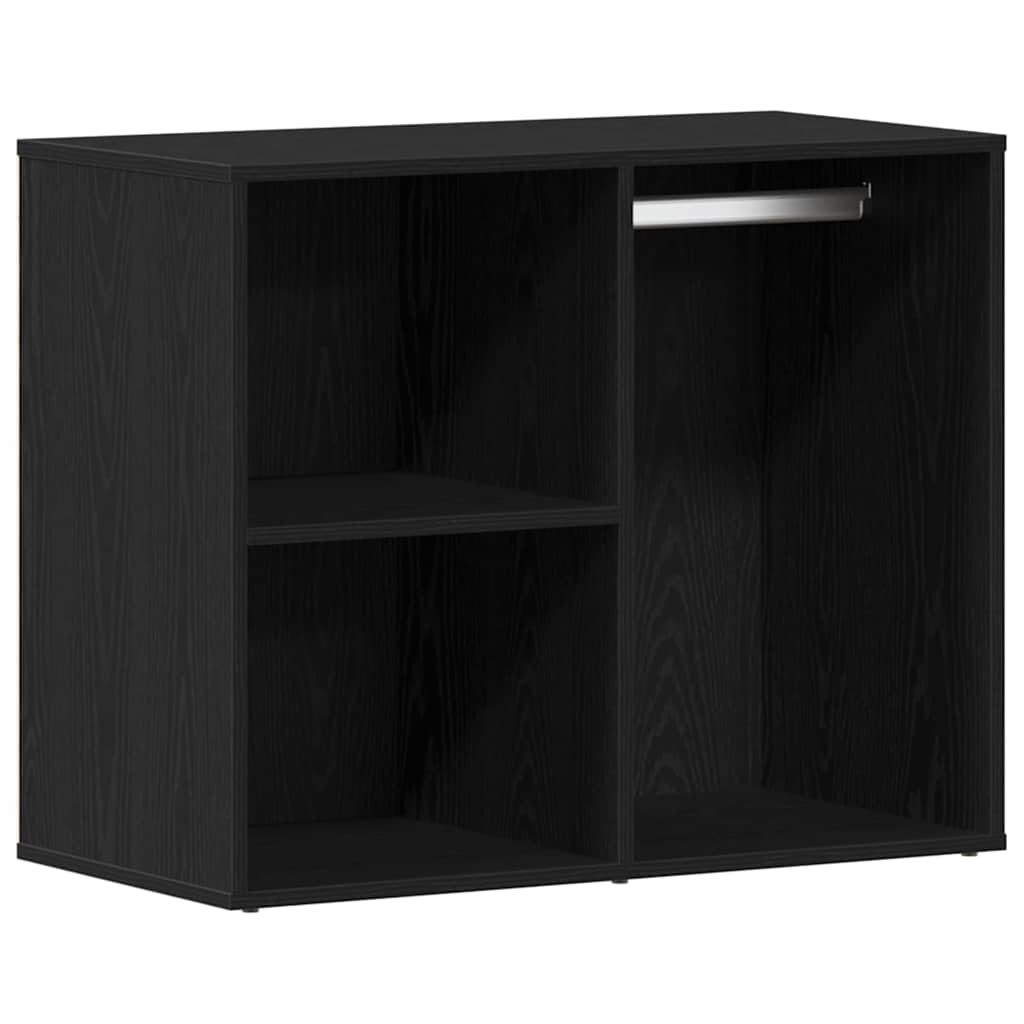 LED Dressing Table Black oak 140 x 40 x 140 cm Engineered Wood