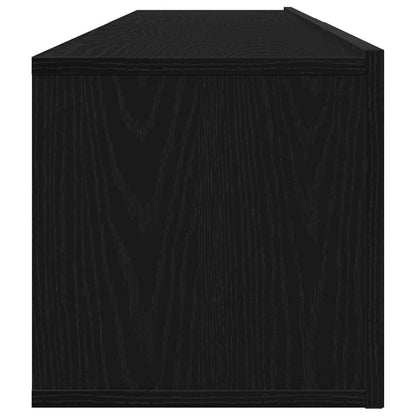 TV Cabinet Set 2 pcs Black oak 100 x 30 x 30 cm Engineered wood