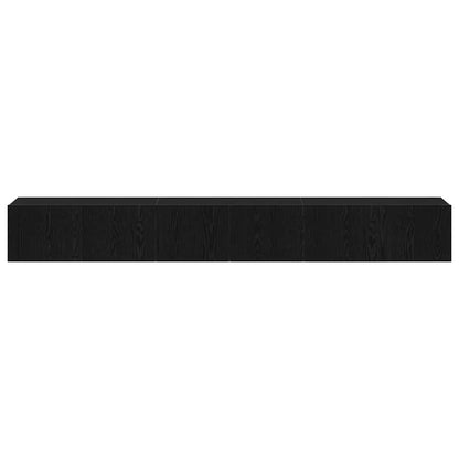 TV Cabinet Set 3 pcs Black oak 80 x 30 x 30 cm Engineered wood