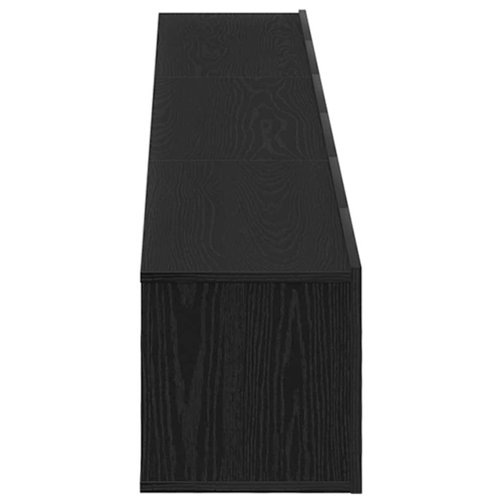TV Cabinet Set 3 pcs Black oak 80 x 30 x 30 cm Engineered wood