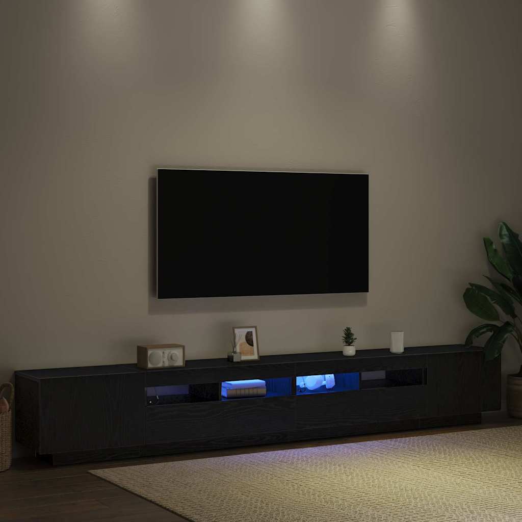 TV Cabinet 3 pcs Black 260 x 35 x 40 cm Engineered wood