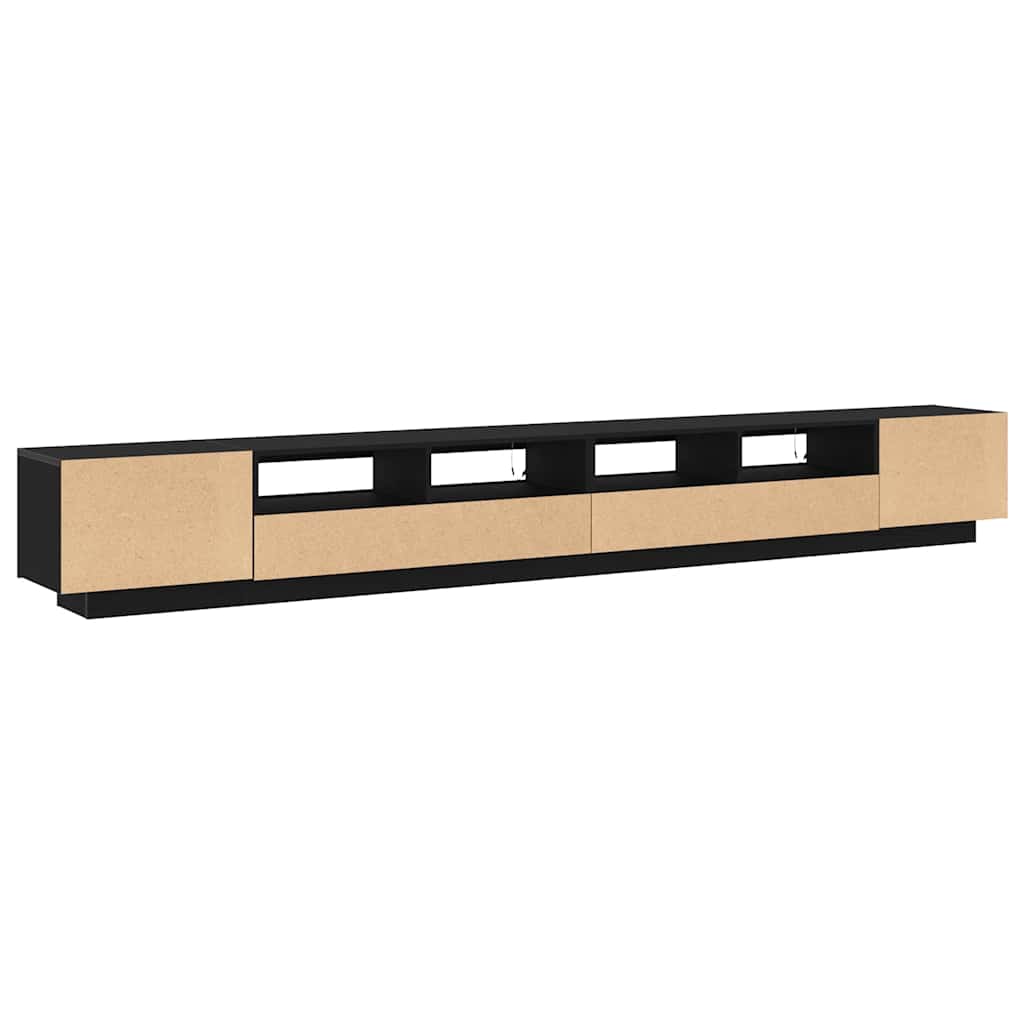 TV Cabinet 3 pcs Black 300 x 35 x 40 cm Engineered wood