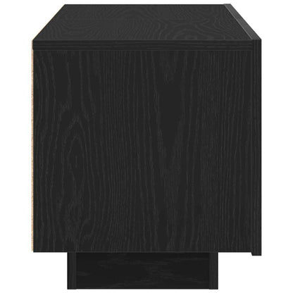 TV Cabinet Black oak 100 x 35 x 40 cm Engineered wood