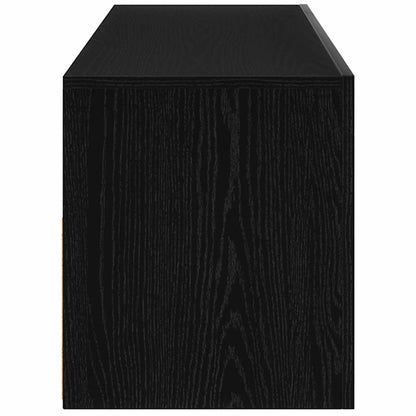 Bedside Cabinet Black oak 60 x 35 x 40 cm Engineered wood