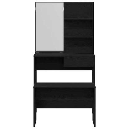 Dressing Table Set 2 pcs Black oak 74.5 x 40 x 141 cm