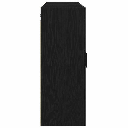 Wall-mounted Cabinets 2 pcs Black oak 69.5 x 34 x 90 cm