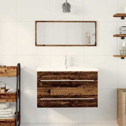 Bathroom Sink Cabinet Wall-mounted Old wood 80 x 38.5 x 48 cm