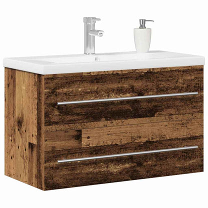 Bathroom Sink Cabinet Wall-mounted Old wood 80 x 38.5 x 48 cm