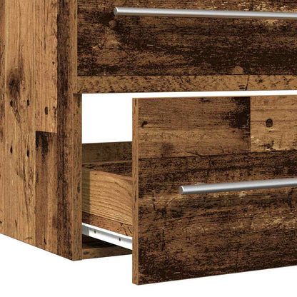 Sink Cabinet with Basin 2 pcs Old wood 80 x 38.5 x 48 cm