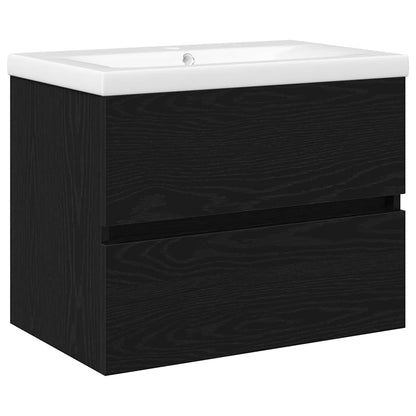 Sink Cabinet Black oak 60 x 39 x 62 cm Engineered wood