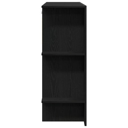 Hallway Cabinet Wall-mounted 2 pcs Black oak 97.5 x 37 x 99 cm