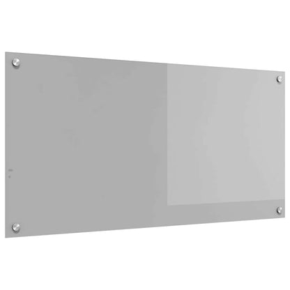 Kitchen Backsplash Light grey 100 x 50 x 0.6 cm Tempered Glass