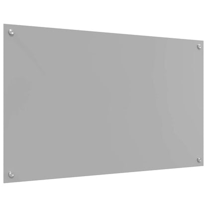 Kitchen Backsplash Light grey 100 x 60 x 0.6 cm Tempered Glass