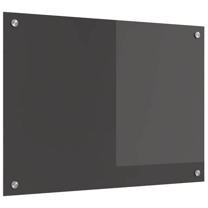 Kitchen Backsplash Dark grey 70 x 50 x 0.6 cm Tempered Glass