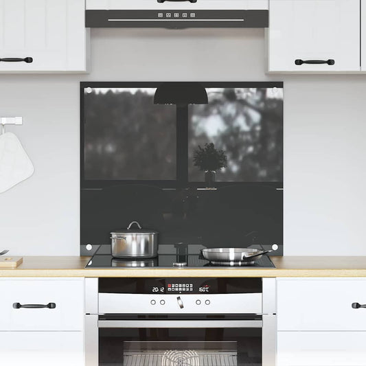 Kitchen Backsplash Dark grey 70 x 60 x 0.6 cm Tempered Glass