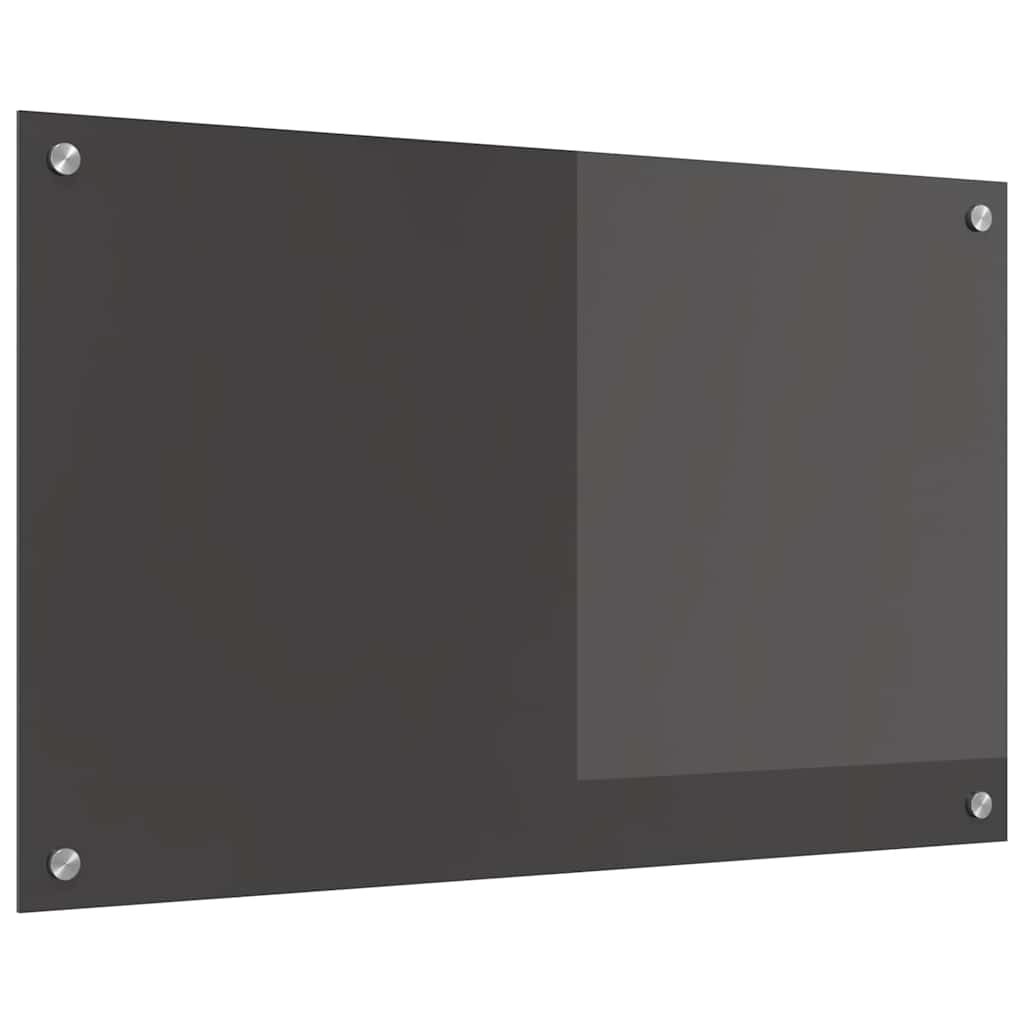Kitchen Backsplash Dark grey 80 x 50 x 0.6 cm Tempered Glass