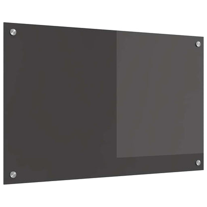 Kitchen Backsplash Dark grey 80 x 50 x 0.6 cm Tempered Glass