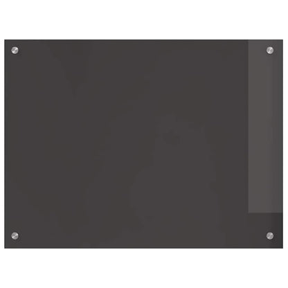 Kitchen Backsplash Dark grey 80 x 60 x 0.6 cm Tempered Glass