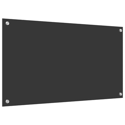 Kitchen Backsplash Dark grey 90 x 50 x 0.6 cm Tempered Glass
