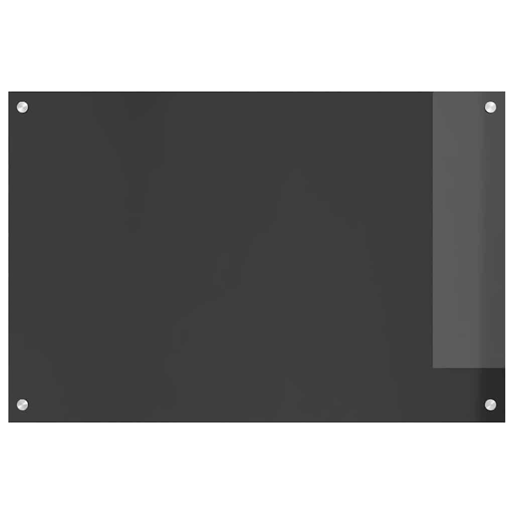 Kitchen Backsplash Dark grey 90 x 60 x 0.6 cm Tempered Glass