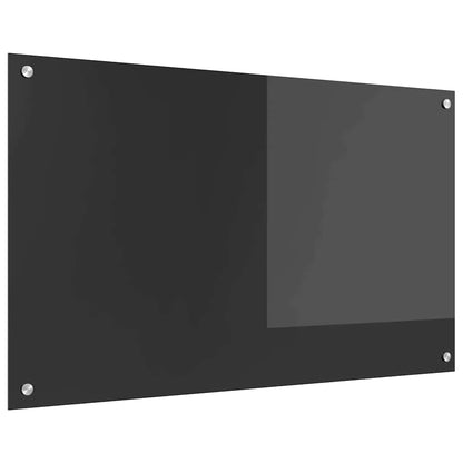 Kitchen Backsplash Dark grey 100 x 60 x 0.6 cm Tempered Glass