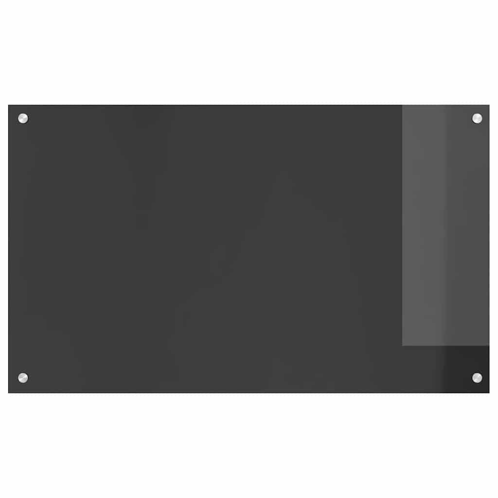 Kitchen Backsplash Dark grey 100 x 60 x 0.6 cm Tempered Glass