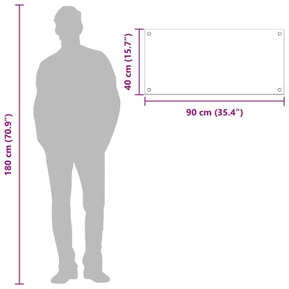 Kitchen Backsplash Yellow 90 x 40 x 0.6 cm Tempered Glass