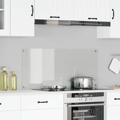 Kitchen Backsplash Transparent 110 x 50 x 0.6 cm Tempered Glass