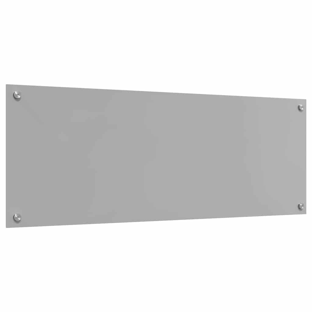 Kitchen Backsplash Light grey 110 x 40 x 0.6 cm Tempered Glass