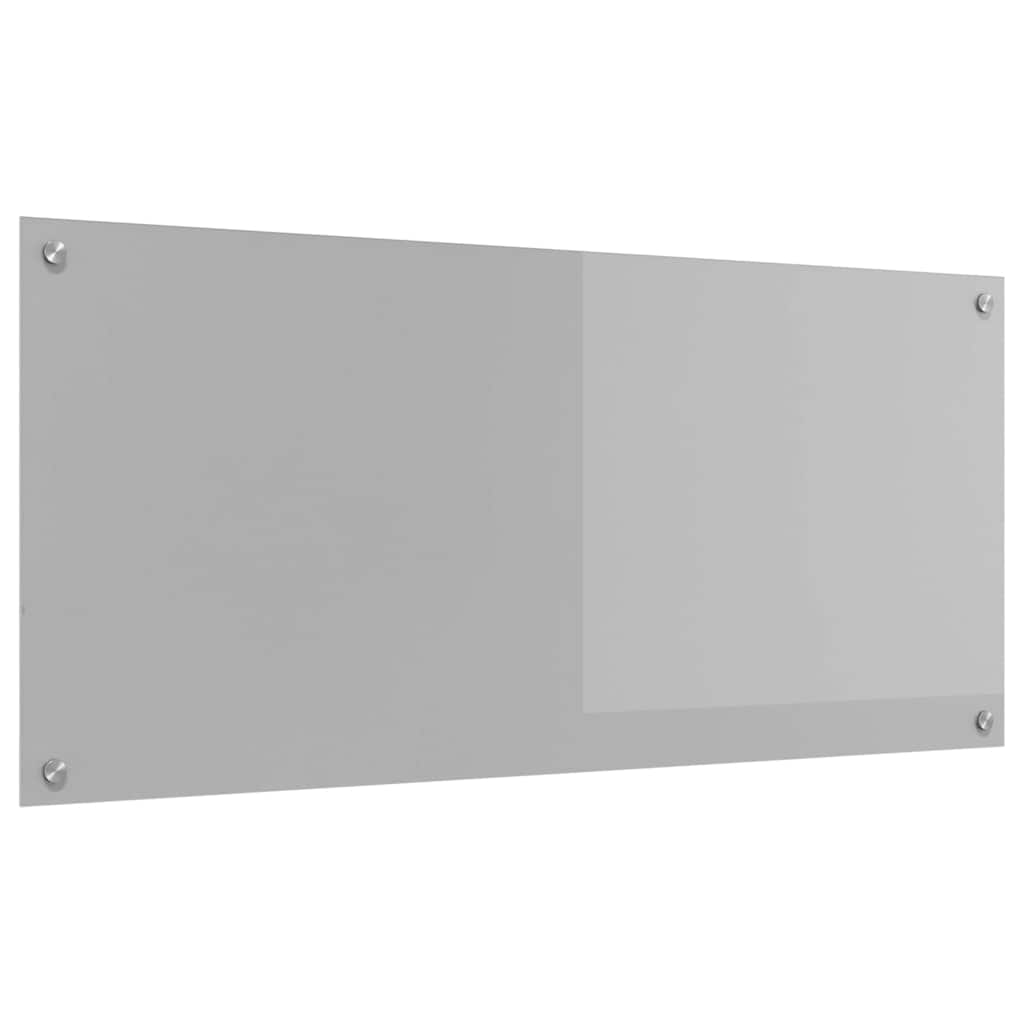 Kitchen Backsplash Light grey 110 x 50 x 0.6 cm Tempered Glass