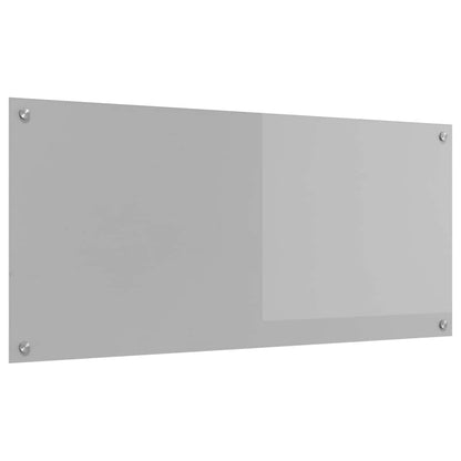 Kitchen Backsplash Light grey 110 x 50 x 0.6 cm Tempered Glass