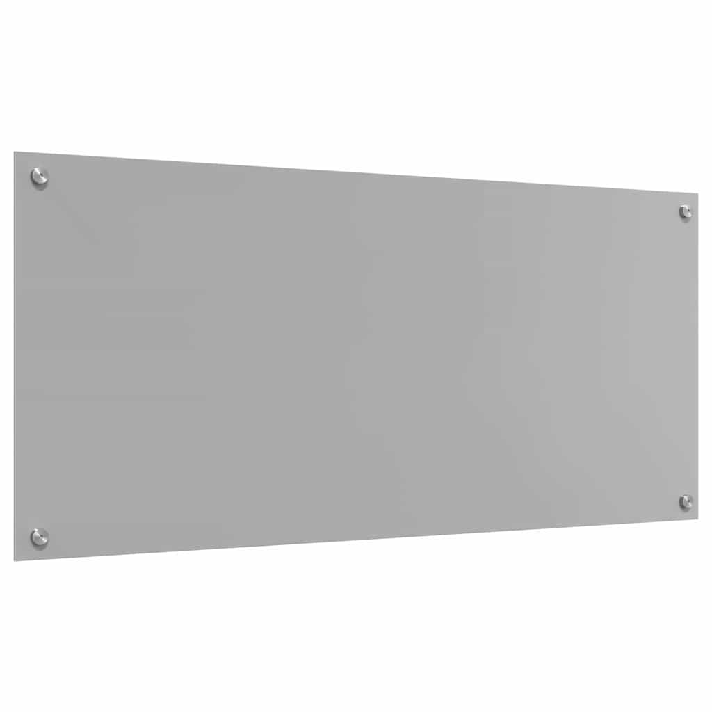 Kitchen Backsplash Light grey 110 x 50 x 0.6 cm Tempered Glass