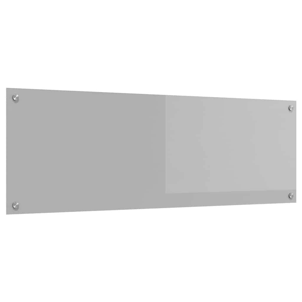 Kitchen Backsplash Light grey 120 x 40 x 0.6 cm Tempered Glass
