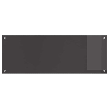 Kitchen Backsplash Dark grey 110 x 40 x 0.6 cm Tempered Glass