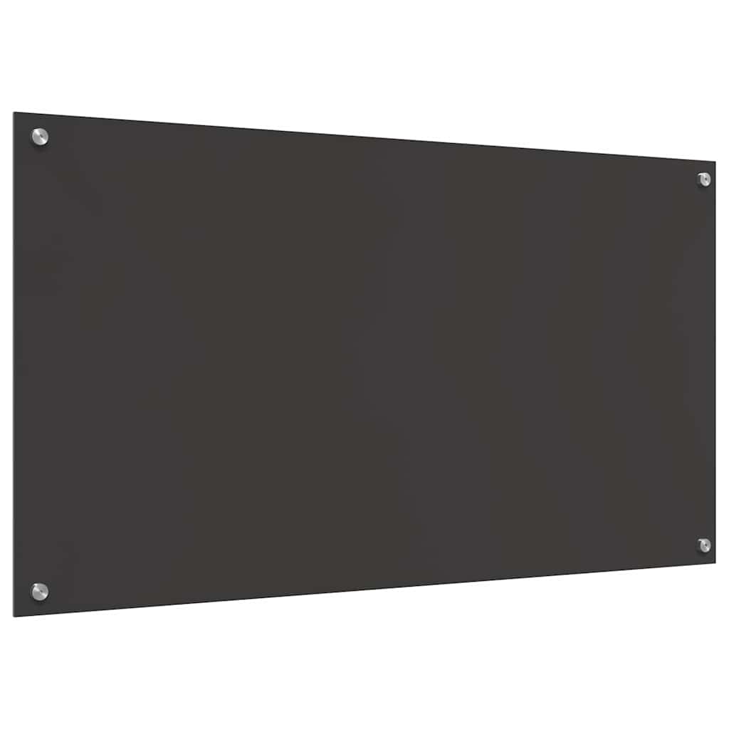 Kitchen Backsplash Dark grey 110 x 60 x 0.6 cm Tempered Glass