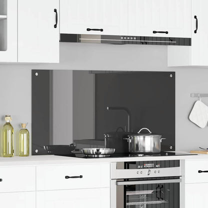 Kitchen Backsplash Dark grey 120 x 60 x 0.6 cm Tempered Glass