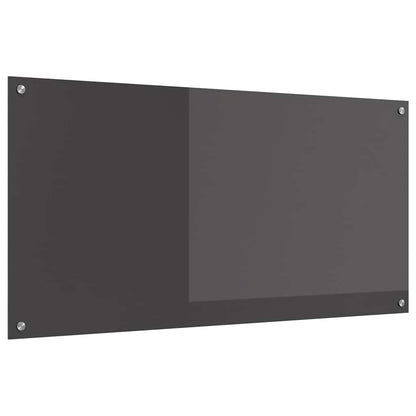 Kitchen Backsplash Dark grey 120 x 60 x 0.6 cm Tempered Glass