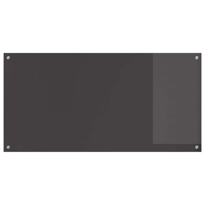 Kitchen Backsplash Dark grey 120 x 60 x 0.6 cm Tempered Glass